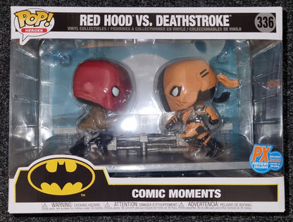 #336 Red Hood vs. Deathstroke Comic Moment DC Batman 30,000 Limited Edition Funko POP