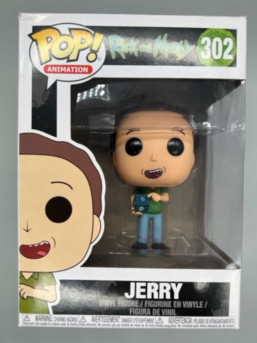 #302 Jerry - Rick and Morty - Box Damaged Funko POP