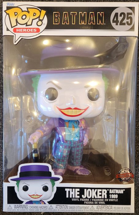 425 The Joker - 10 Inch - DC Batman 1989 Funko POP