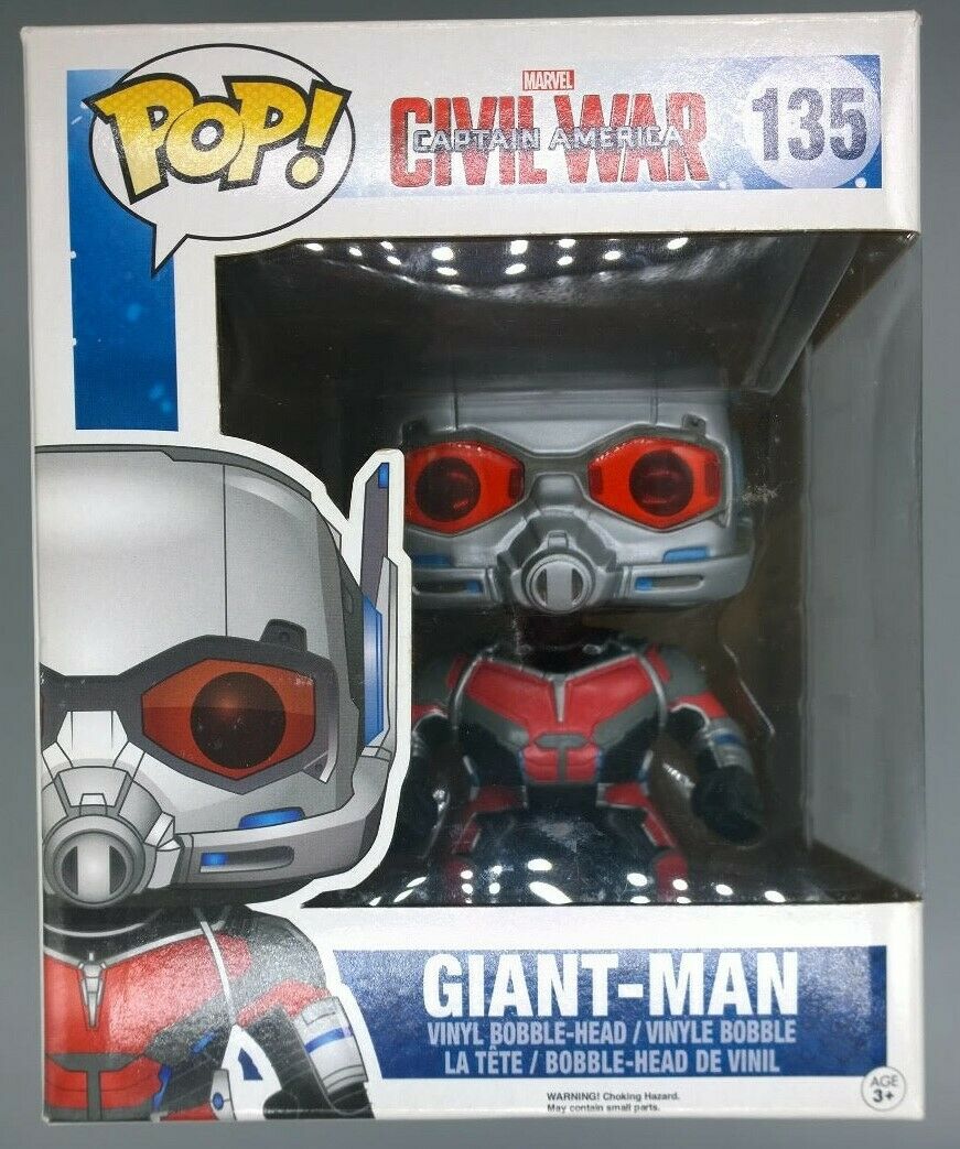 #135 Giant-Man 6 inch Marvel - Captain America Ci Box Damaged Funko POP