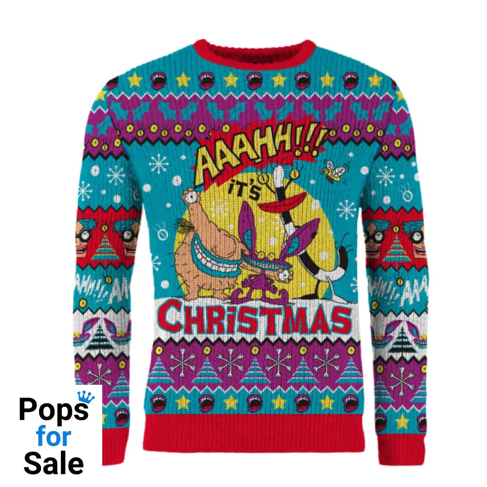 AAAHH!!! Real Monsters Christmas Jumpers (Size L)