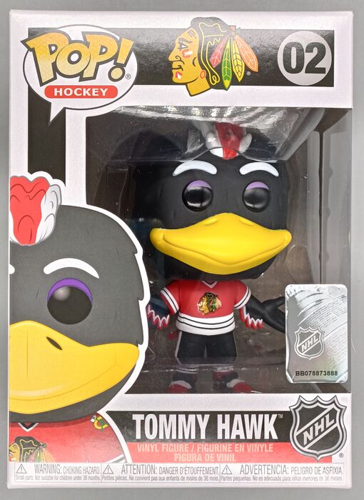 #02 Tommy Hawk - NHL (Mascots) Chicago Blackhawks Box Damaged Funko POP