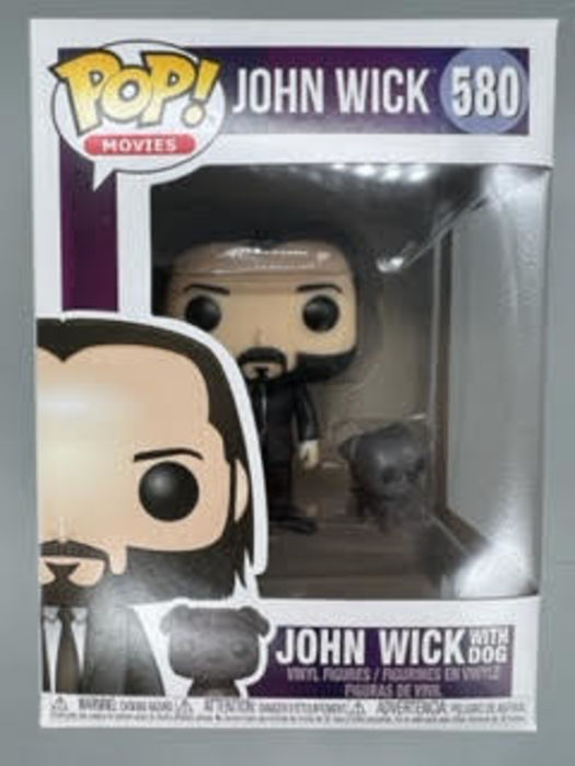 #580 John Wick (with Dog) - John Wick - Box Damaged Funko POP