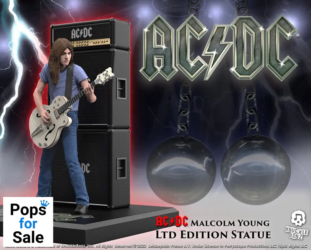 AC/DC Rock Iconz Statue Malcolm Young II 23 cm