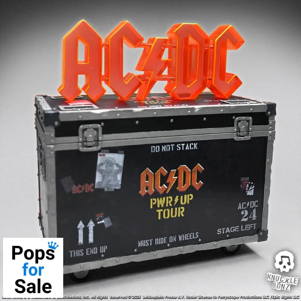 AC/DC Rock Ikonz On Tour Statue PWR UP Tour Road Case Statues