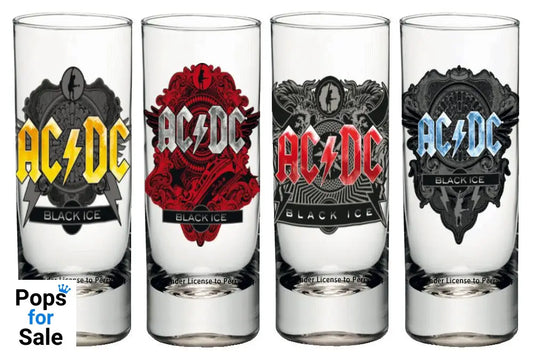 AC/DC Shotglass 4-Pack Black Ice