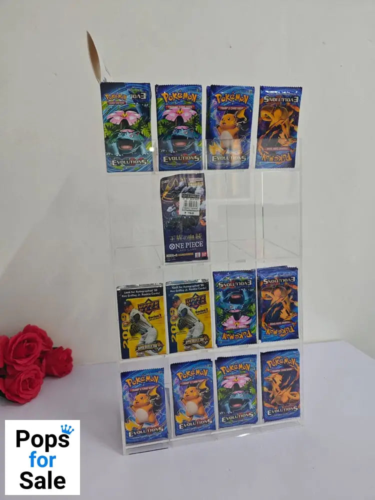 Acryl Counter Display for Trading Card Booster Packs Displays
