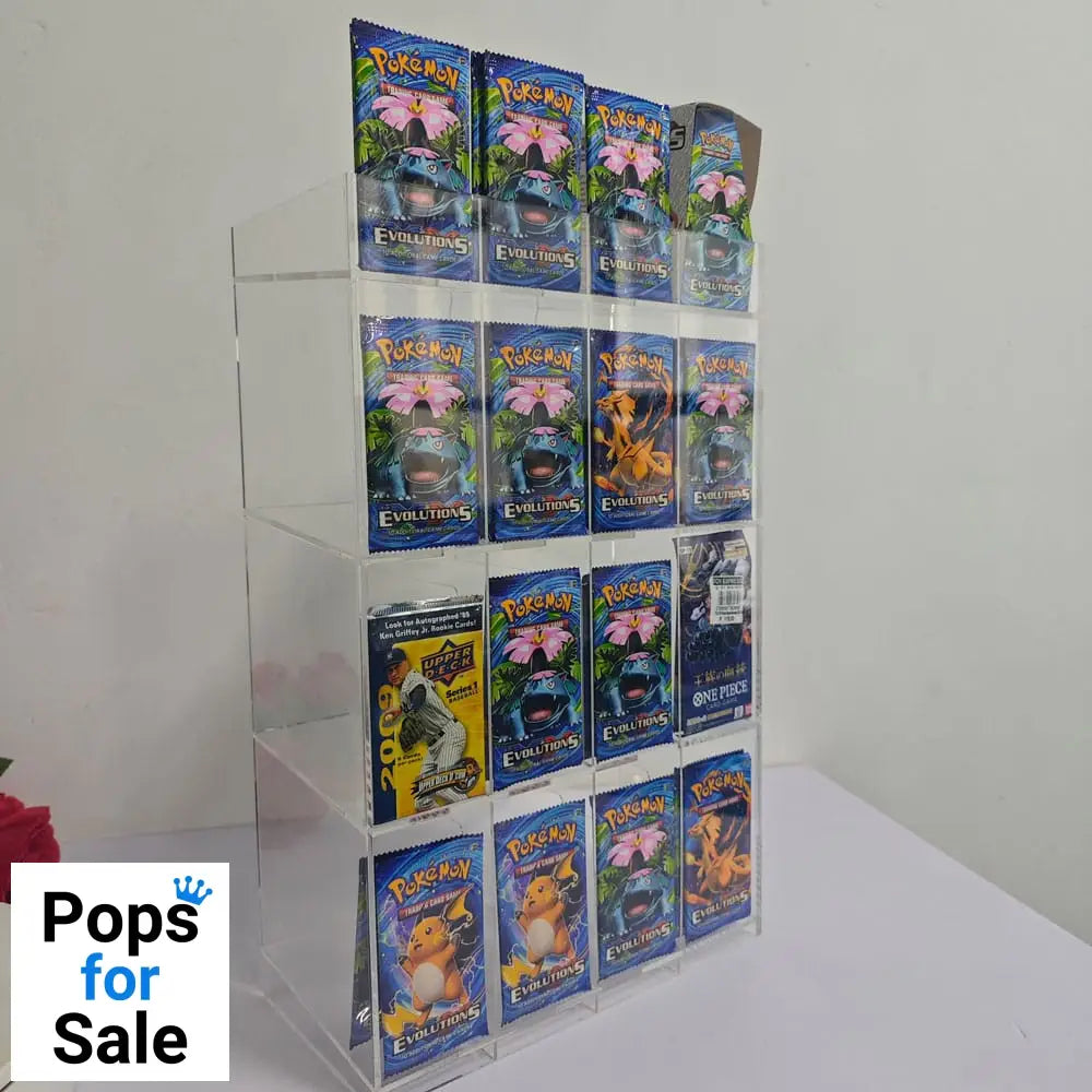 Acryl Counter Display for Trading Card Booster Packs