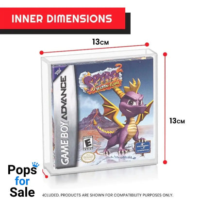 Acrylic Case 2-Pack for Gameboy/Gameboy Advance Games