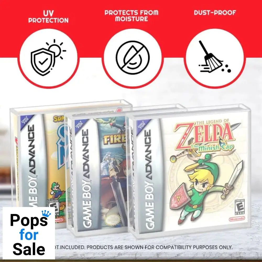 Acrylic Case 2-Pack for Gameboy/Gameboy Advance Games