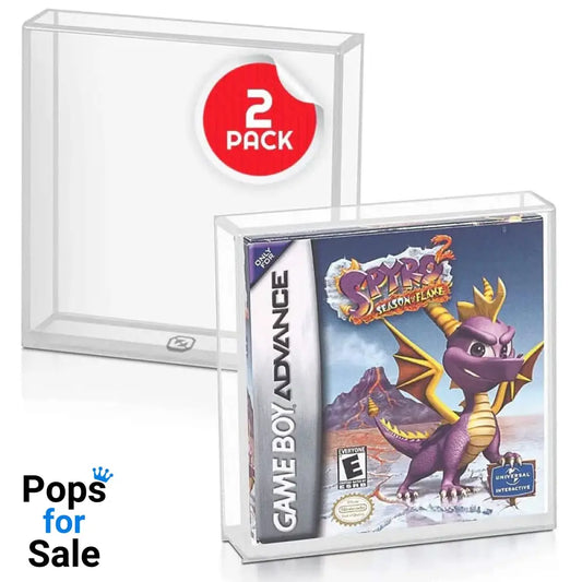 Acrylic Case 2-Pack for Gameboy/Gameboy Advance Games Boxes & Pouches