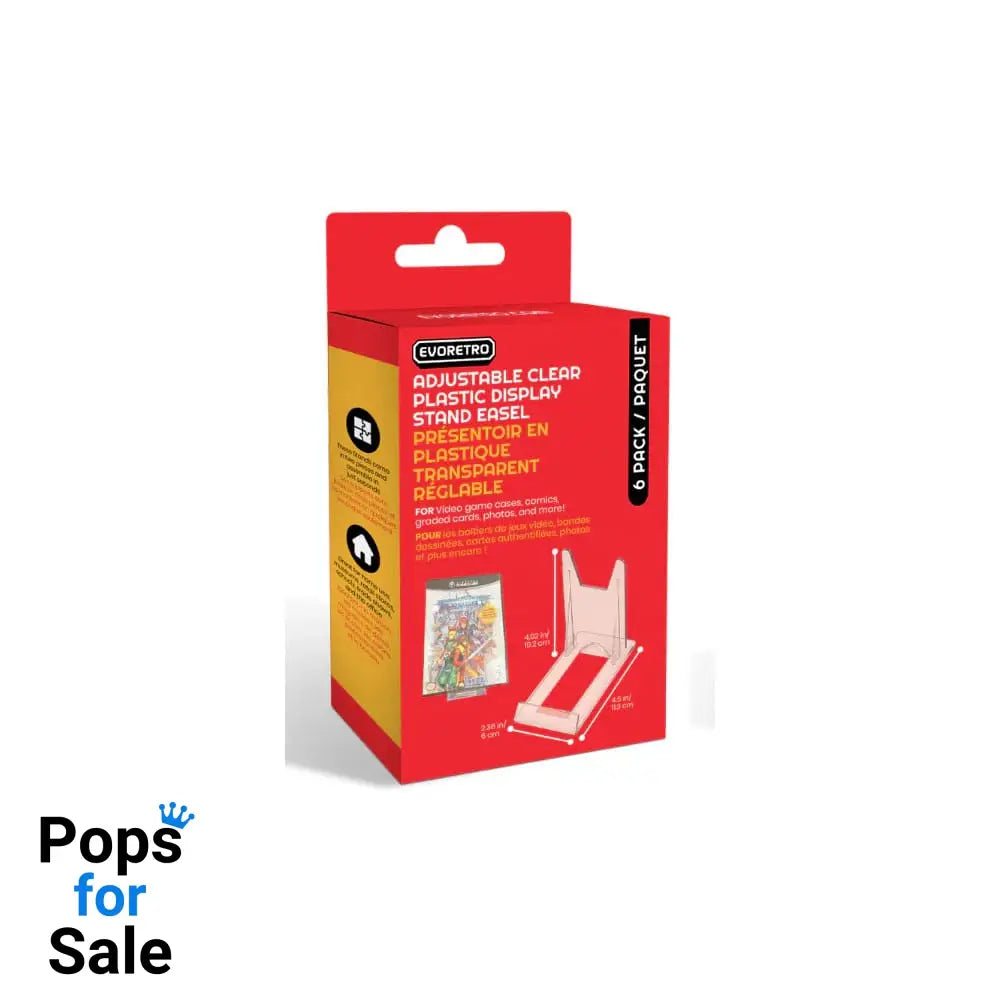 Adjustable Easel Stand 6-Pack Compatible with Video Game Cases Boxes & Pouches