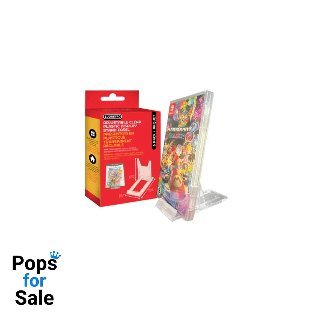 Adjustable Easel Stand 6-Pack Compatible with Video Game Cases