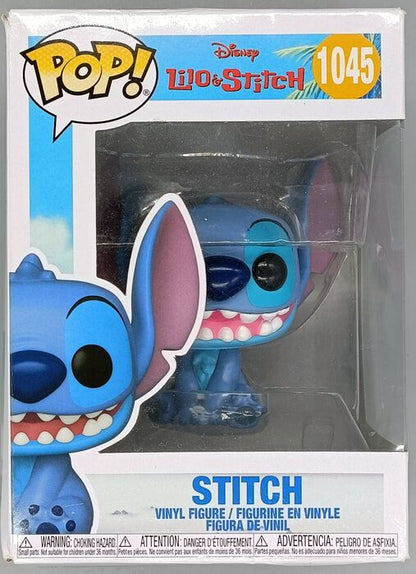 1045 Stitch (Smiling Seated) - Disney Lilo & Stitch - Box Damaged Funko POP