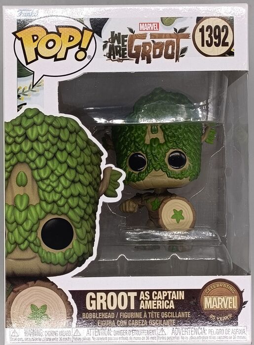 1392 Groot as Captain America - Marvel We Are Groot Funko POP - Brand New - ON DEMAND
