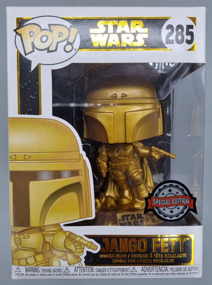 285 Jango Fett (Pre Flight Gold) - Star Wars - Funko POP - Box Damaged