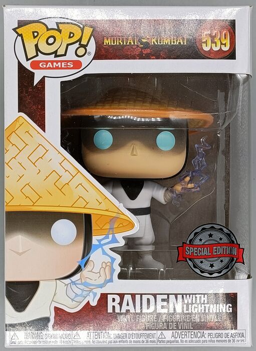 #539 Raiden (with Lightning) - Mortal Kombat - Box Damaged Funko POP