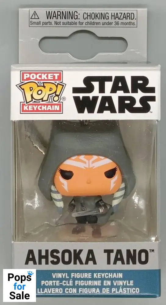 Ahsoka Tano With Dual Lightsabers Funko POP Keychain Star Wars Ahsoka