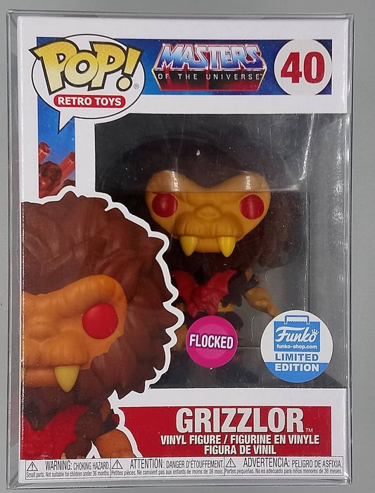 #40 Grizzlor - Flocked - Masters Of The Universe MOTU Funko POP