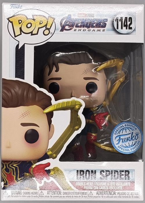#1142 Iron Spider (Unmasked) Marvel Avengers Endgame Funko POP