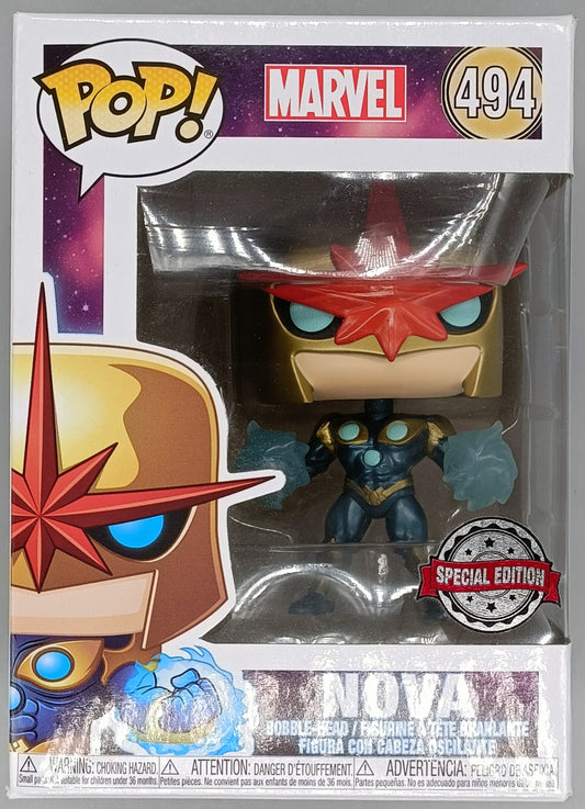 494 Nova - Metallic - Marvel - 30000pc LE - Box Damaged Funko POP