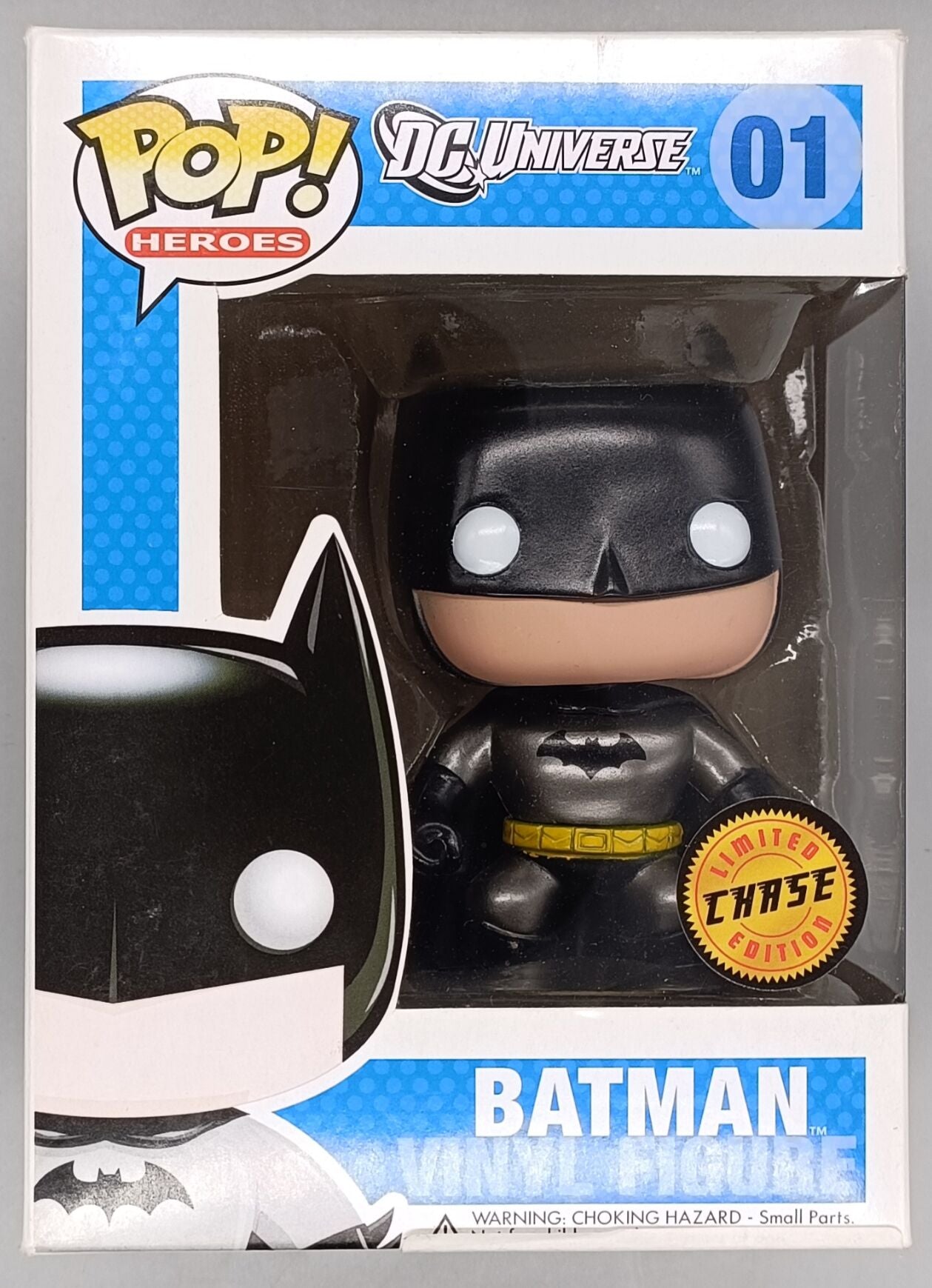 01 Batman (DC Universe) Metallic Chase - Funko POP - Box Damaged
