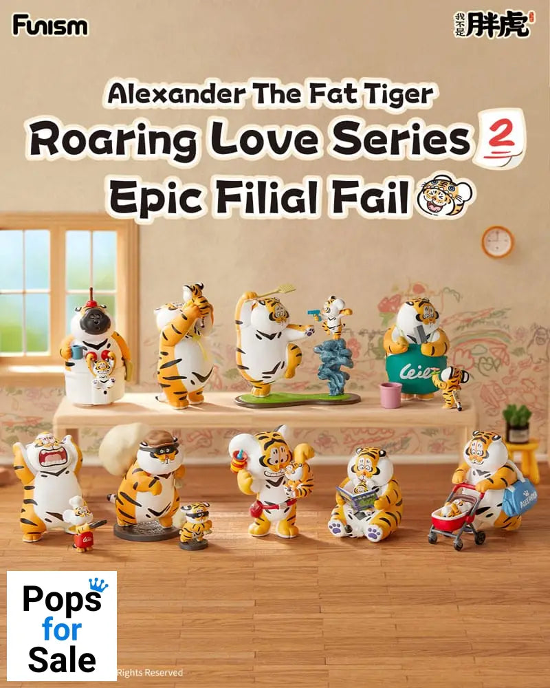 Alexander The Fat Tiger Mini Figures Roaring Love Series 2: Epic Filial Fabil7 cm Display (8)