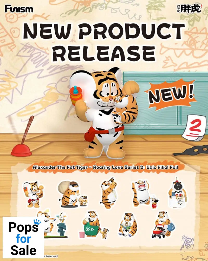 Alexander The Fat Tiger Mini Figures Roaring Love Series 2: Epic Filial Fabil7 cm Display (8)