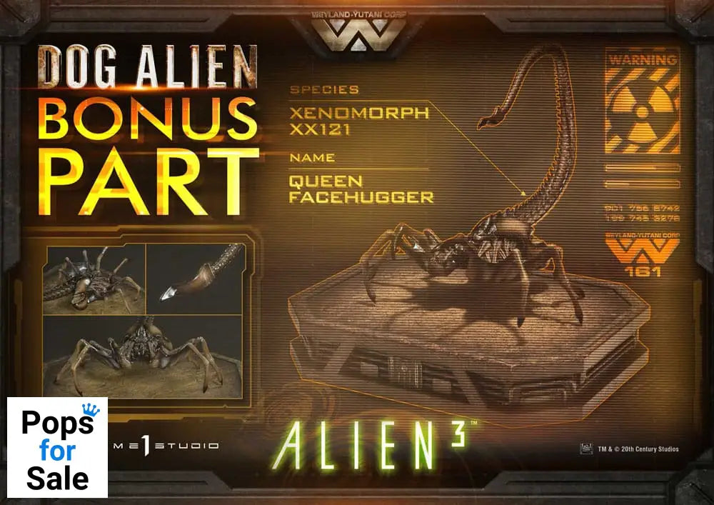 Alien 3 Museum Masterline Series Statue 1/3 Dog Alien XL Deluxe Bonus Version 114 cm