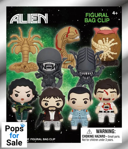 Alien 3D PVC Bag Clips  Series 1 Display (24)