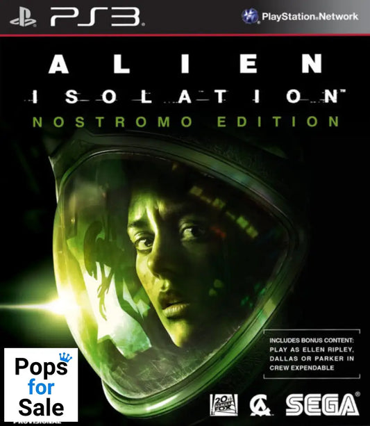 Alien Isolation Nostromo Edition for Playstation 3 (PS3)