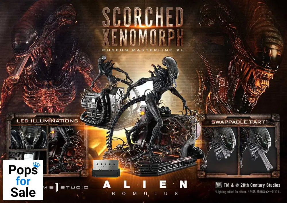 Alien: Romulus Museum Masterline XL Statue 1/3 Scorched Xenomorph 98 cm