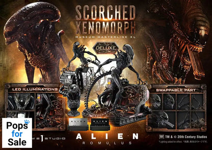 Alien: Romulus Museum Masterline XL Statue 1/3 Scorched Xenomorph Deluxe Version 98 cm