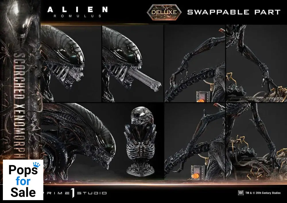 Alien: Romulus Museum Masterline XL Statue 1/3 Scorched Xenomorph Deluxe Version 98 cm