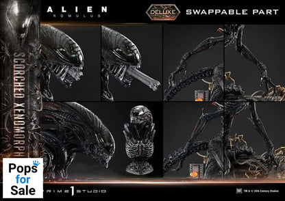 Alien: Romulus Museum Masterline XL Statue 1/3 Scorched Xenomorph Deluxe Version 98 cm