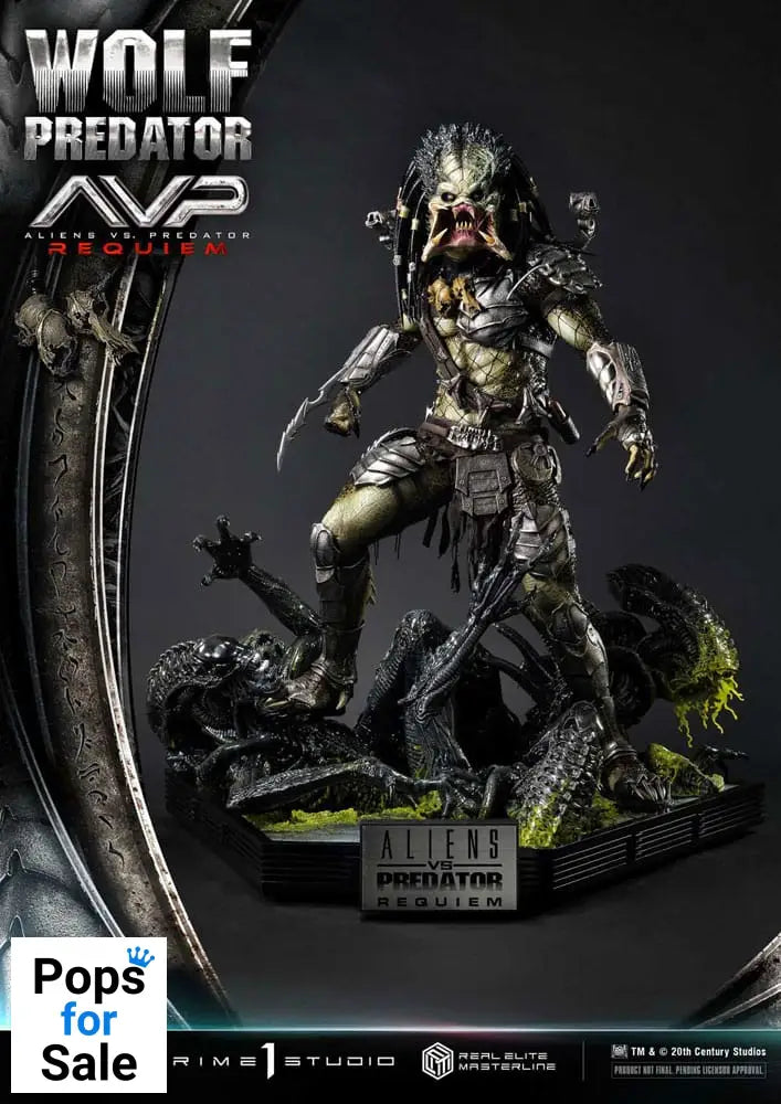 Alien vs. Predator Real Elite Masterline Series Statue 1/3 Requiem Wolf Predator 95 cm