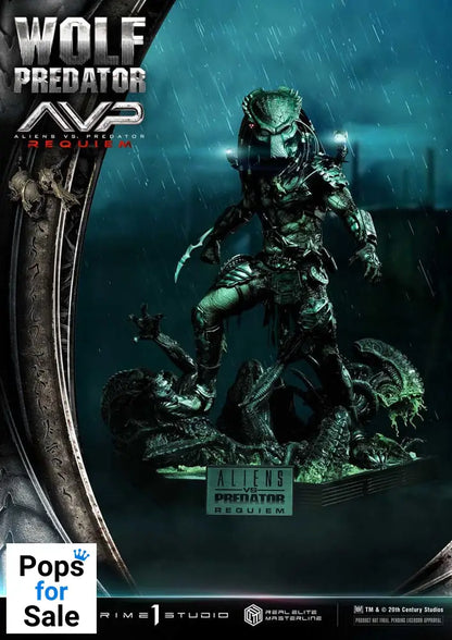 Alien vs. Predator Real Elite Masterline Series Statue 1/3 Requiem Wolf Predator 95 cm