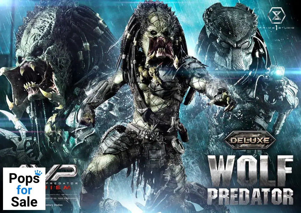 Alien vs. Predator Real Elite Masterline Series Statue 1/3 Requiem Wolf Predator Deluxe Bonus Ver. 95 cm