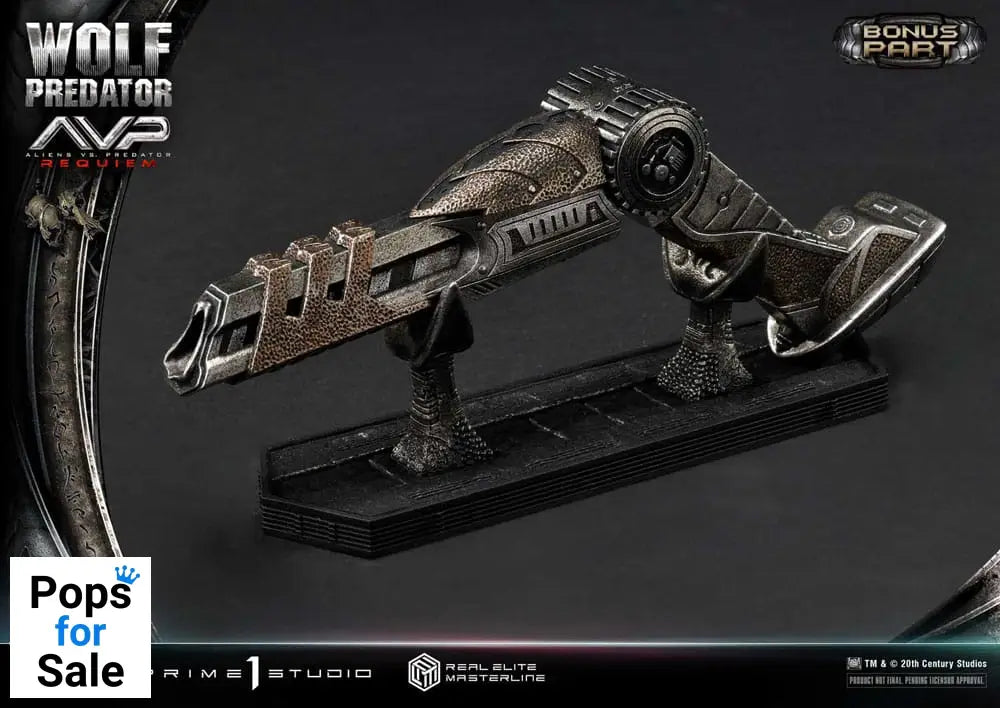 Alien vs. Predator Real Elite Masterline Series Statue 1/3 Requiem Wolf Predator Deluxe Bonus Ver. 95 cm Statues