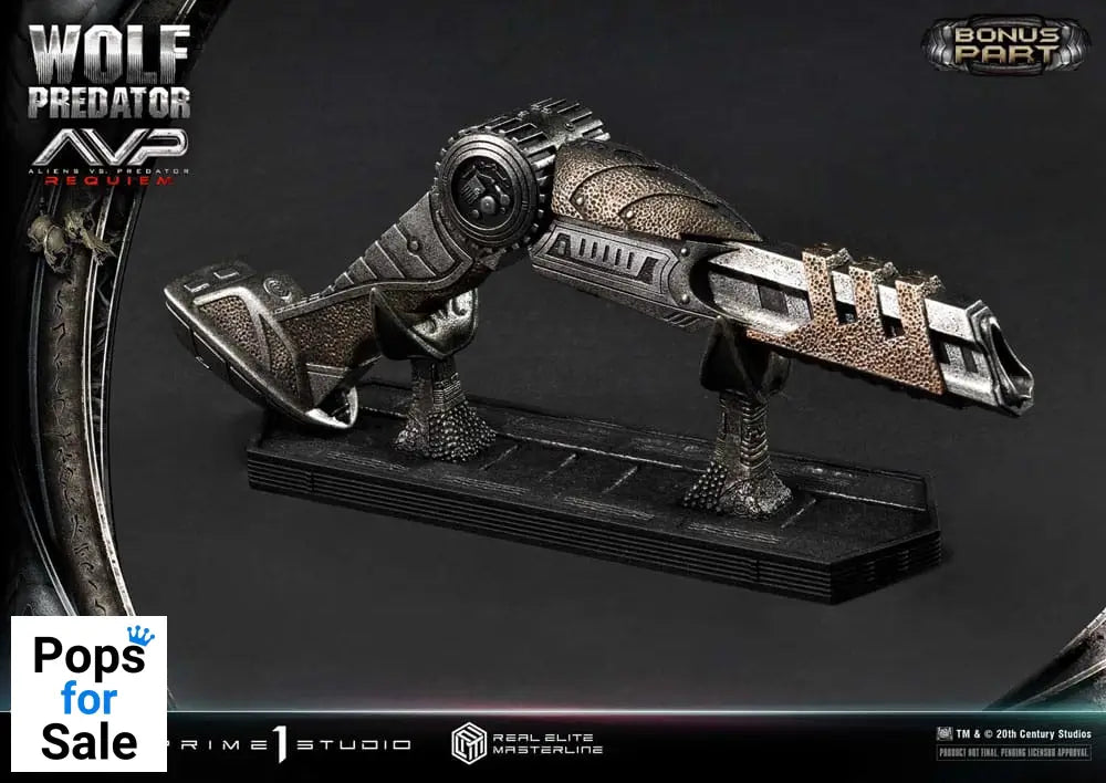 Alien vs. Predator Real Elite Masterline Series Statue 1/3 Requiem Wolf Predator Deluxe Bonus Ver. 95 cm Statues