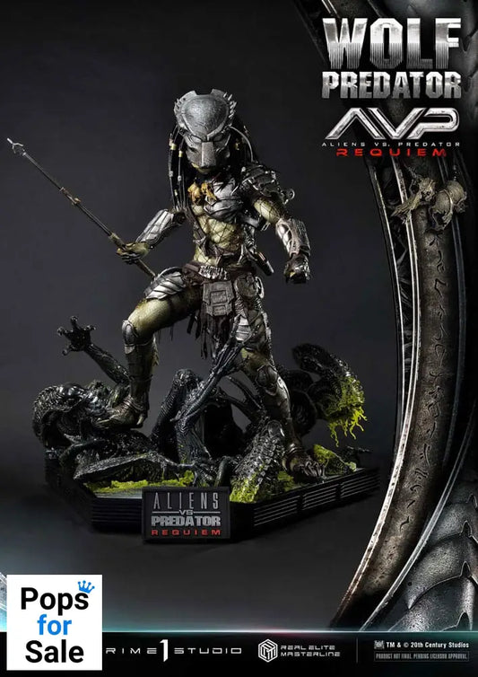 Alien vs. Predator Real Elite Masterline Series Statue 1/3 Requiem Wolf Predator Deluxe Ver. 95 cm Statues