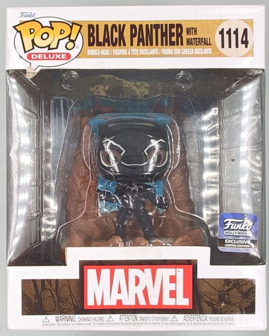 1114 Black Panther (with Waterfall) Deluxe Marvel - Funko POP - Box Damaged
