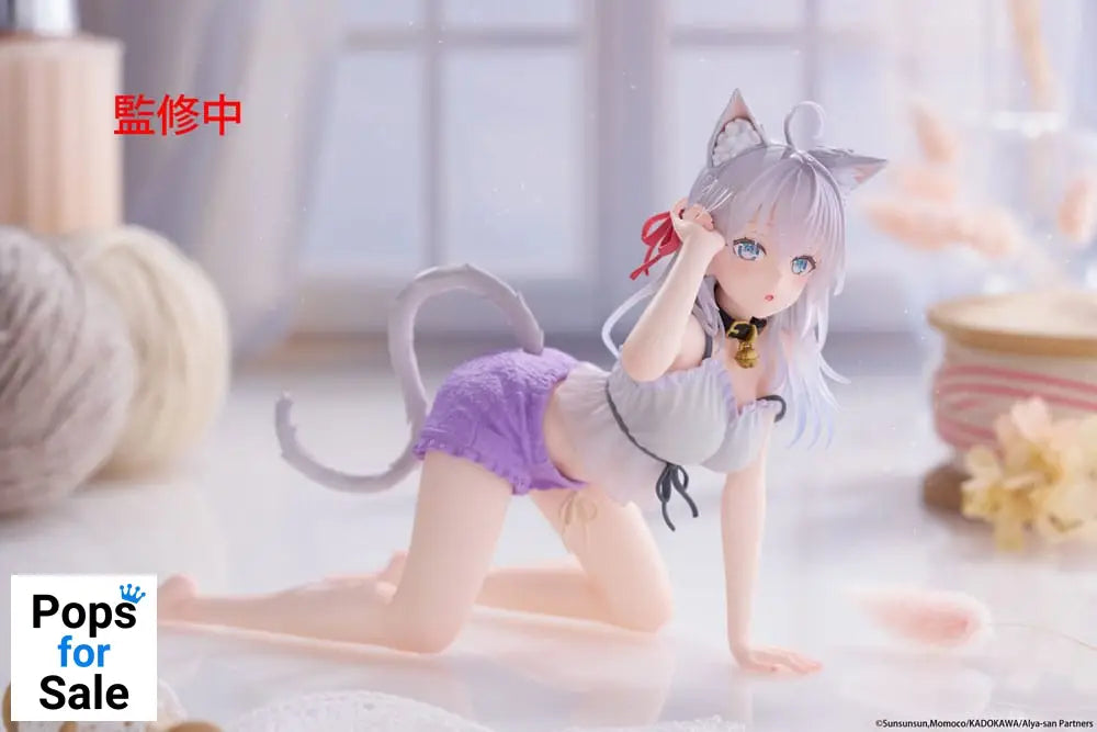 Alya Sometimes Hides Her Feelings in Russian PVC Statue Desktop Cute Figure Alya Cat Ear Roomwear Ver. 13 cm