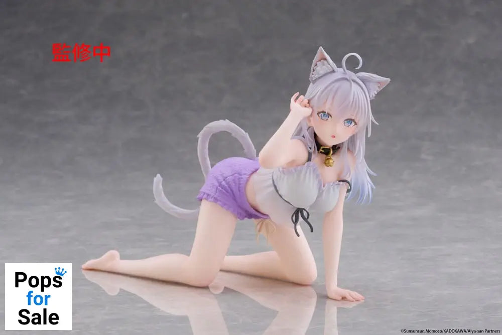 Alya Sometimes Hides Her Feelings in Russian PVC Statue Desktop Cute Figure Alya Cat Ear Roomwear Ver. 13 cm