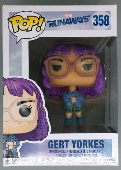 358 Gert Yorkes - Marvel Runaways - Funko POP - Box Damaged