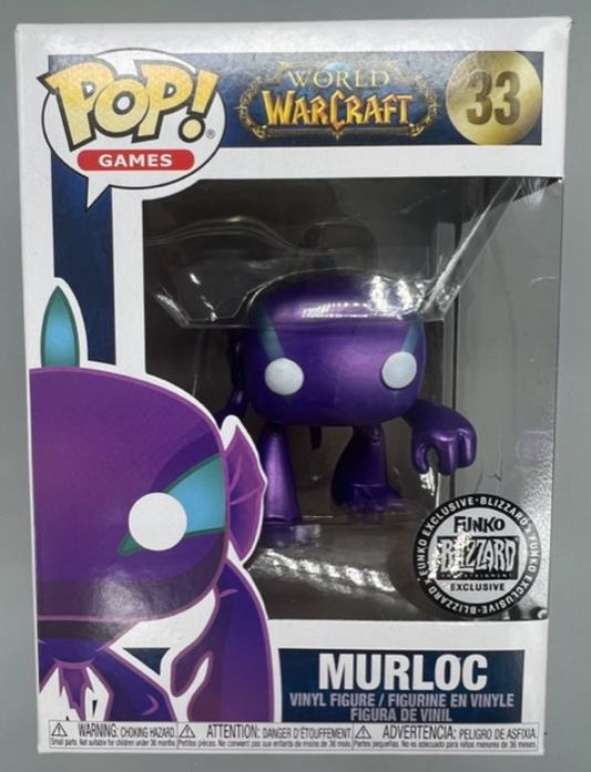 #33 Murloc (Purple) Metallic - World of Warcraft Box Damaged Funko POP