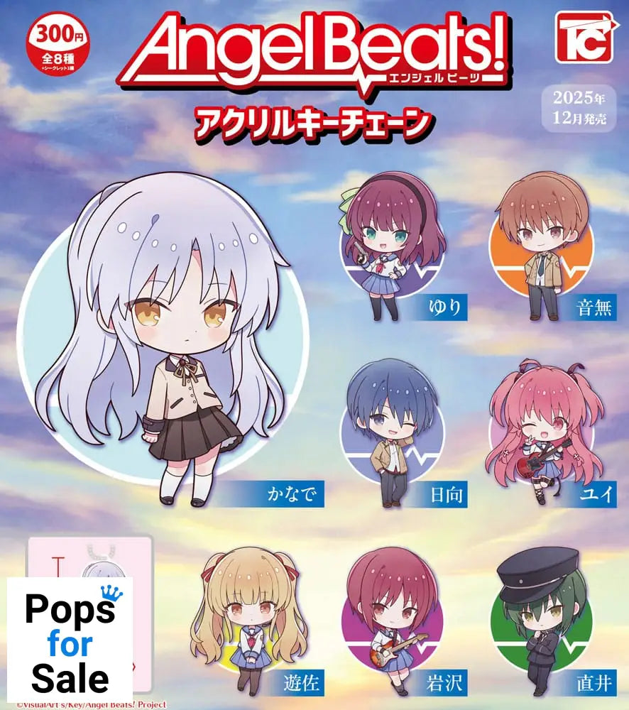 Angel Beats! Acrylic Keychain 8 cm Assortment (12) Keyrings