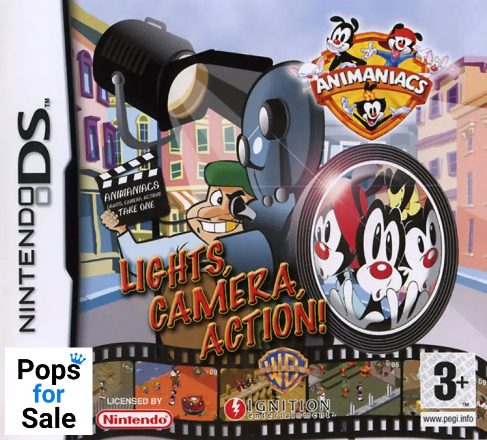 Animaniacs: Lights- Camera- Action for Nintendo DS/3DS