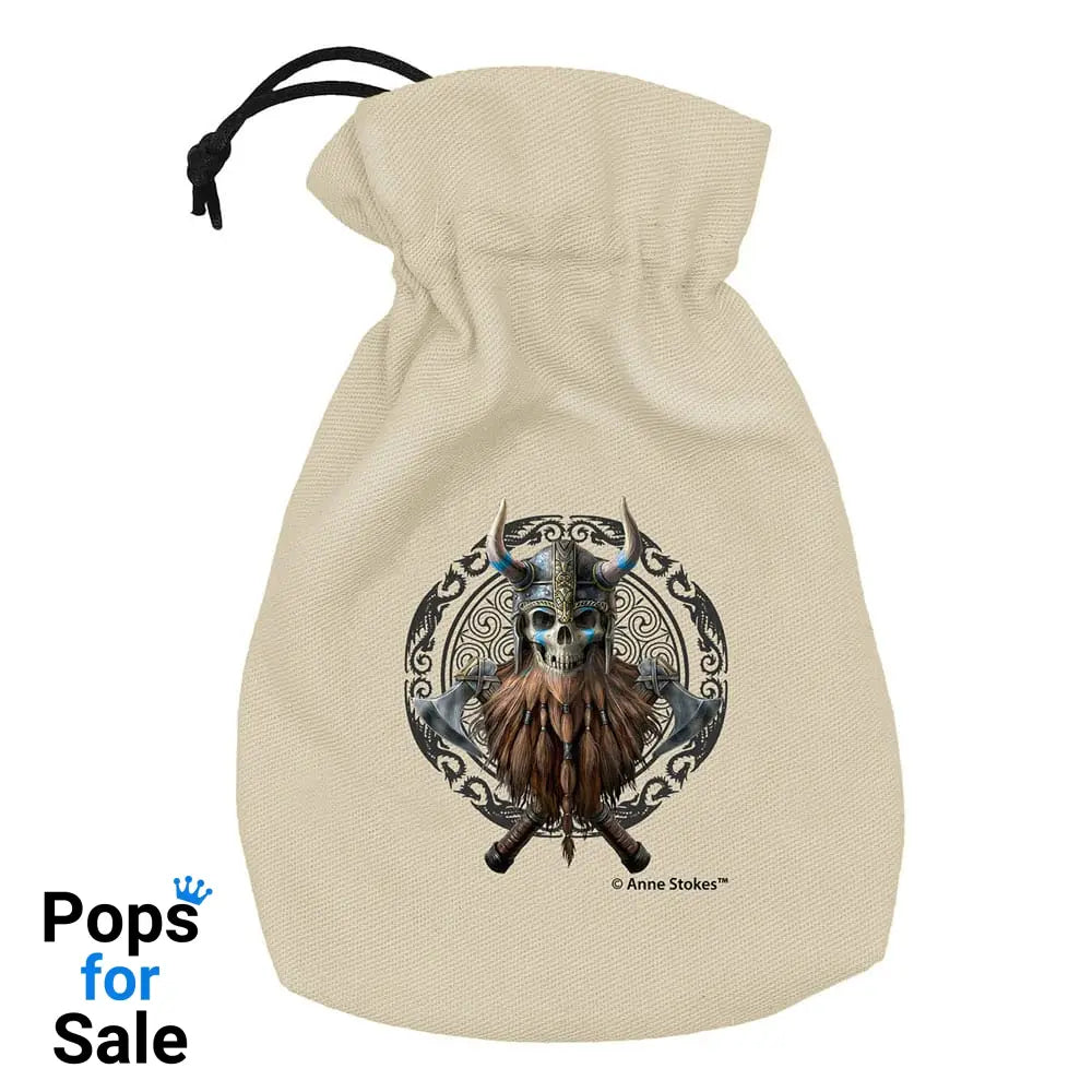 Anne Stokes Dice Pouch Viking Skull Dice