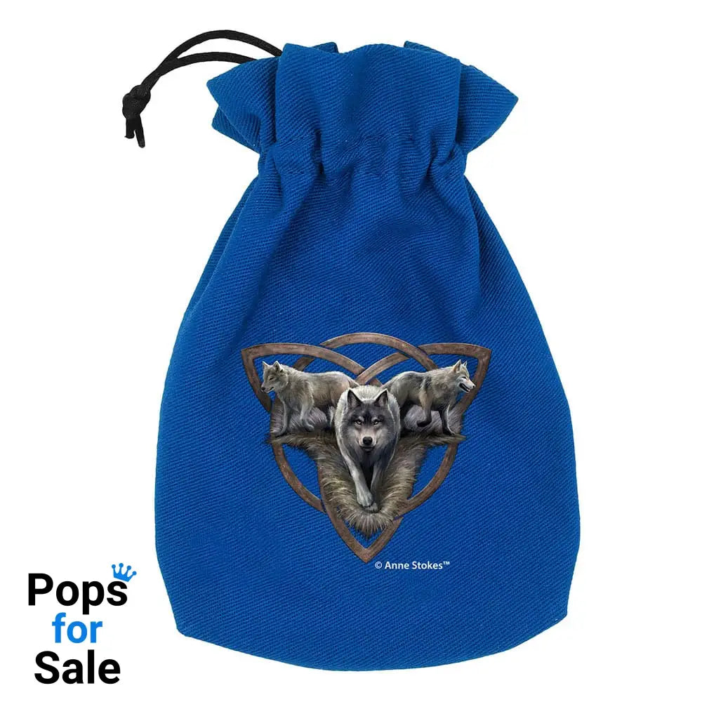 Anne Stokes Dice Pouch Wolf Trio